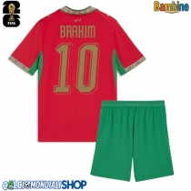 Maglie da calcio Marocco Brahim Diaz #10 Prima Maglia Bambino Mondiali 2026  Manica Corta + Pantaloni corti)
